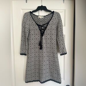 Odd Molly Swedish design Elegant Black and White knitted Dress